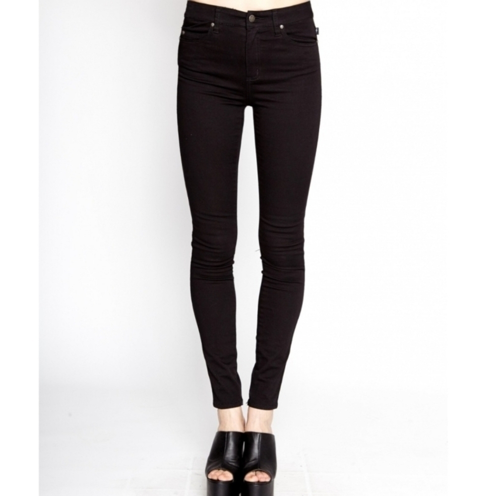 Vintage Tripp NYC Y2K Low-Rise Black T-Back Skinny Jeans, size 20R